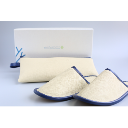 High-end light luxury hotel home hopital slippers set