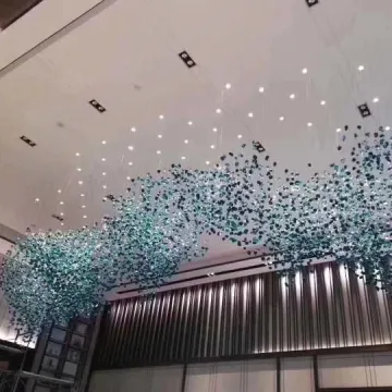 Large Custom Project Hotel Stainless Steel Chandelier