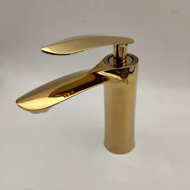 욕실 단일 구멍 세척 분지 온수 및 냉수 믹서 수도꼭지