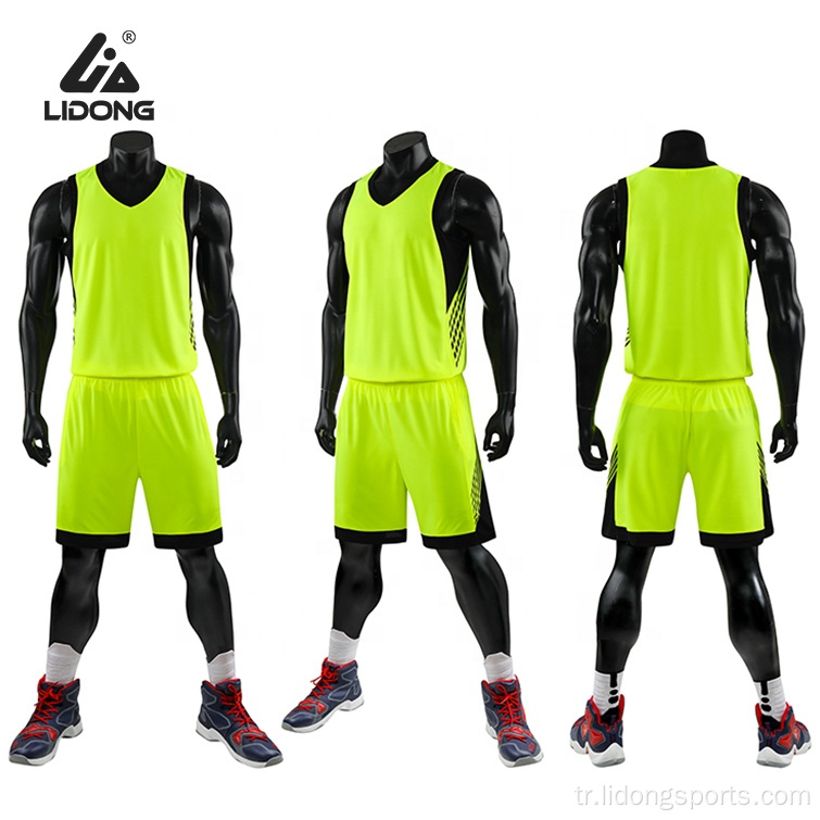Moda özel basketbol forması boş basketbol üniforması