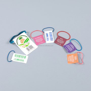 Customizable Logo Printed Paper Flag Twist Tie for Fresh Fruits and Vegetables for Agriculture Packing