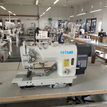 YS-8420 Double Needle Flat Sewing Machine with Automatic Thread Cutting