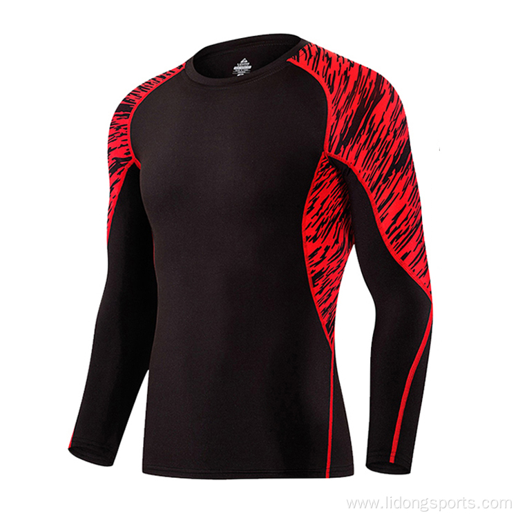 Mens gym wear long Sleeve sports clothing wholesale