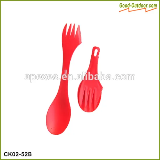 Colorful Camping Foldable Plastic Spork