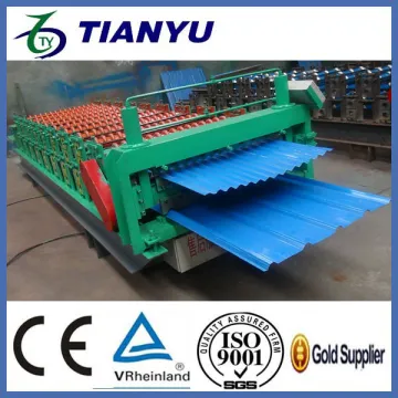 Automatic double layer metal roof sheet roll forming machine