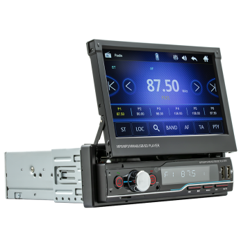 Karjoys 7 Inch 1 DIN CarPlay Retractable LCD MP5 Player with Android 5.1