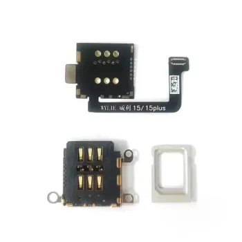 WYLIE NEW Dual Card to Dual Single Card Cable for iPhone 15/15 Plus ESIM to Dual SIM - No Need to Separate, No Damage Flex Parts