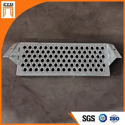 stair stringer with scaffold