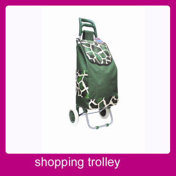 Green eco-friendly pushcart used for granny