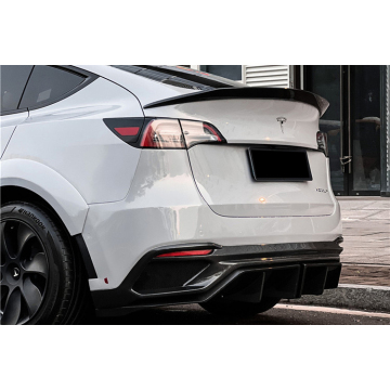 IMP parachoques trasero de fibra de carbono parcial con difusor FRP para Tesla Model Y