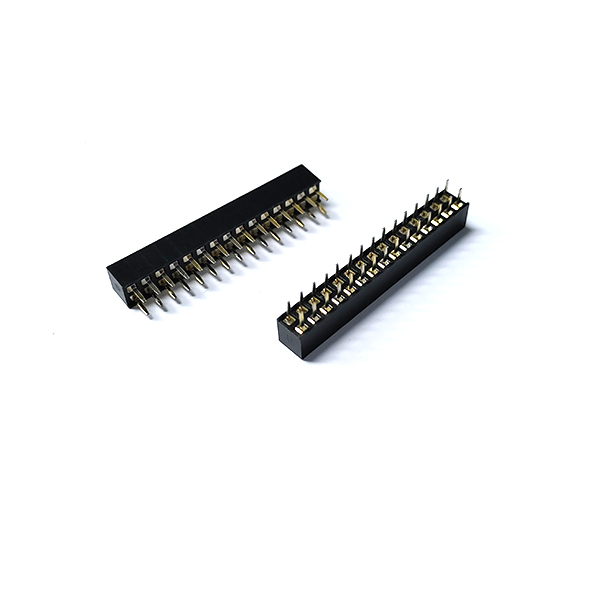2.0 Double row female 180 degree connectors
