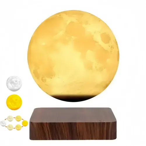Левитирующая вращающаяся лунная лампа с 3 цветными режимами