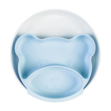 Square Cat Bear Shape Feeding Suction Bowl