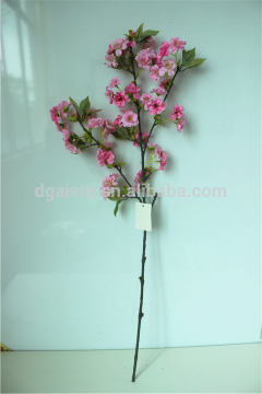 1.1m long decorative home decor artificial indoor fake 6 branches leaves pink silk cherry blossom trees EYHZ05 04G06