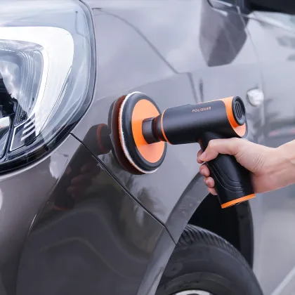 Cordless Portable Car Polisher: Flex Dualaction Mini Handled Electric Auto Buffer