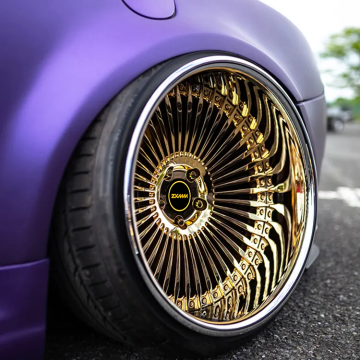 Custom Gold Wire Wheels 5x127 5x120 5x139.7 20 22 24 26 Spoke Wheel