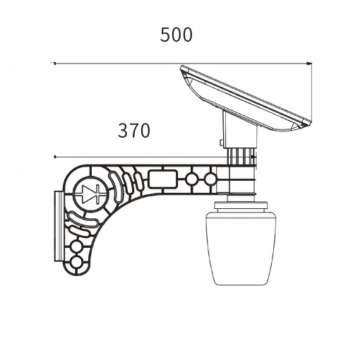 18W Apple-Shape Solar Garden Light