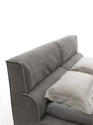 PurelyFeel Italy Full Frosted Leather Bed with Stainless Steel Designer Grey Leather Bed