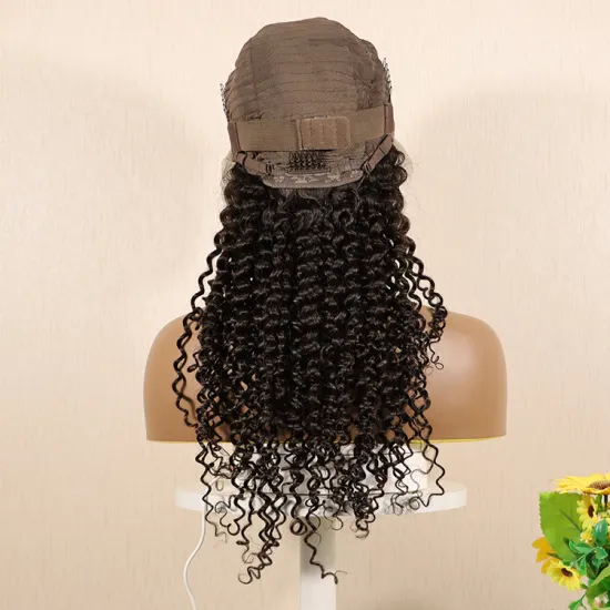 13x4 Curly Wave Lace Front Brazilian Virgin Human Hair Wigs,150% Density Short Bob Wig Pre Plucked Natural Hairline Curly Wigs