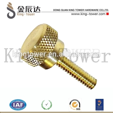 brass serrated height adjustment thumb step screw