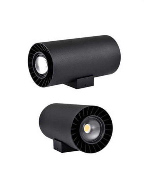 Black Track Feature Led Outdoor Wall Light