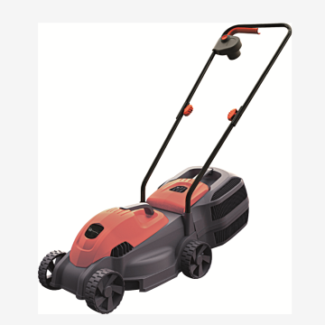 1600W Electric Lawn Mower with 380mm Cutting Width and Adjustable Height