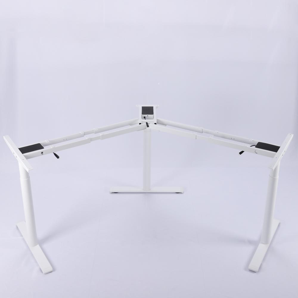 Height Adjustable L Shaped Computer Desk