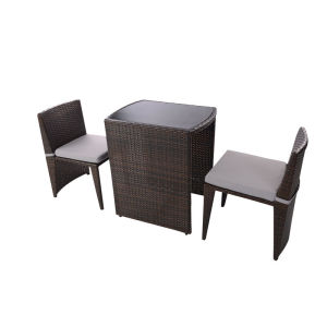 3pc rattan coffee sapce- saving furniture set