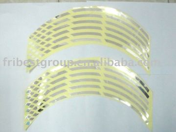 Motorcycle Fluorescent rim stripe wheel sticker decal