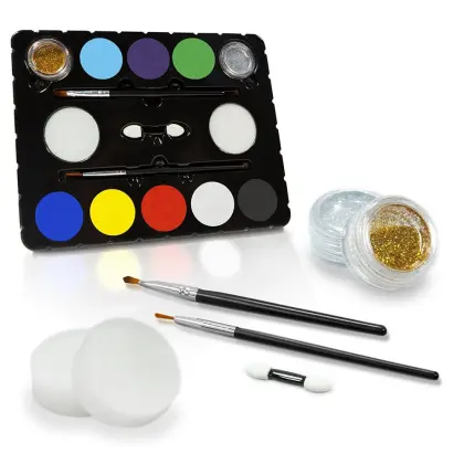 Edible pigments face paint camouflage face paint
