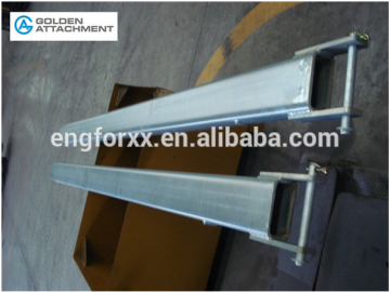 forklift attachment bottom closed fork extension galvanized