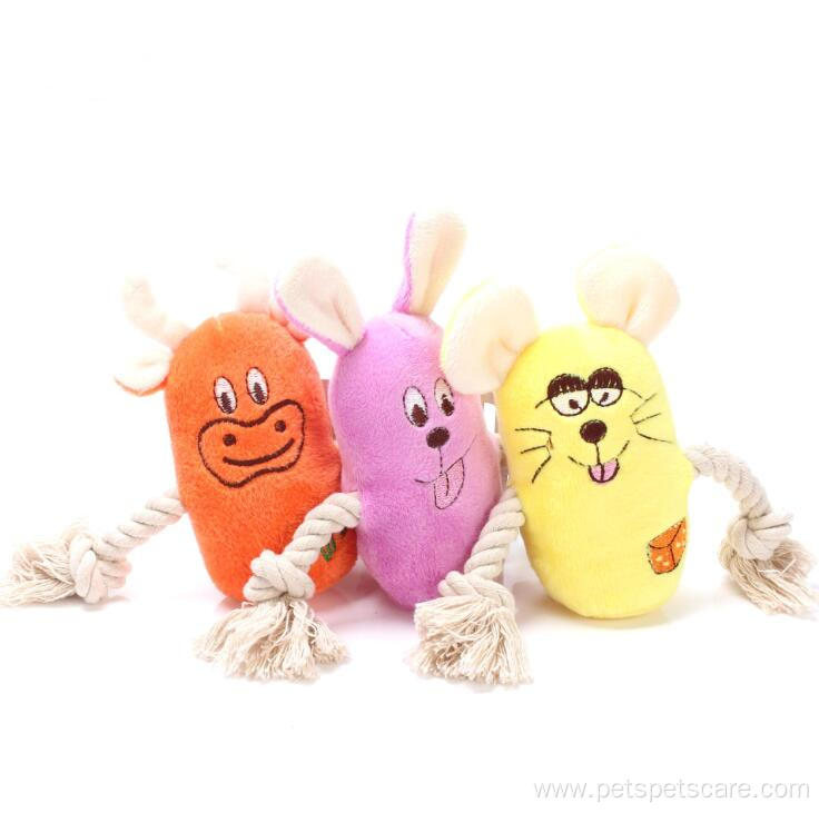 Sale cute interactive plush pet dog chew toys