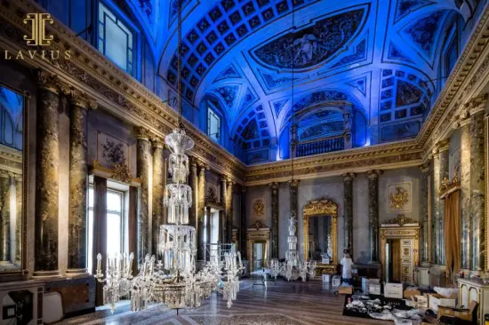 4 tier candle branch glass chandelier light