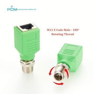 ऑटोमेशन सिस्टम M12 X CODE 8PIN MALE TO RJ45 स्ट्रेट सर्कुलर इंटरकनेक्ट एडाप्टर: खरीद और तकनीकी गाइड