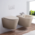 European Luxury Ceramic Bathroom Suites: Modern Wall Hung WC, Bidet & Toilet Sets