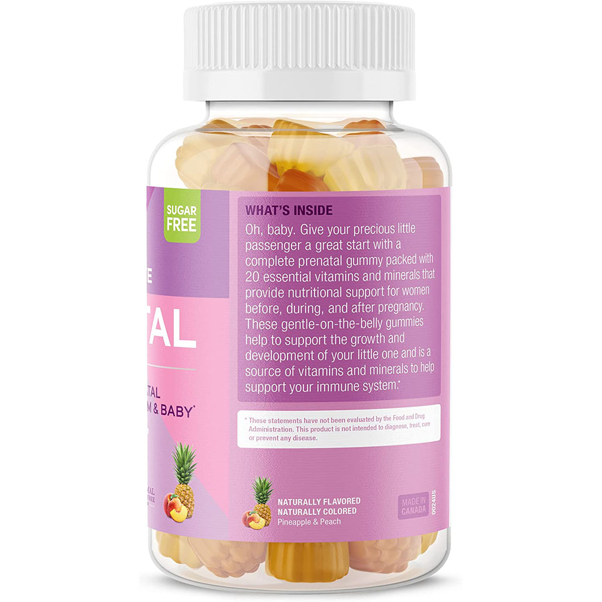 Private label Vegan Supports Prenatal Vitamin B Complex Gummies Hair Skin Nails Energy Strawberry Prenatal Gummies