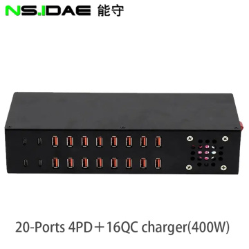 20-port /4Type-C en 16USB-A Charger