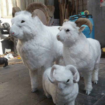 Realistic Animatronic Sheep for Theme Park Decoration