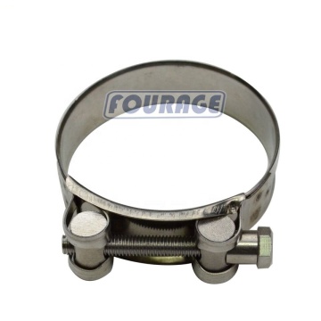 304 Stainless Steel Heavy Duty Adjustable T Bolt Clamp for Air Intake Intercooler Hose