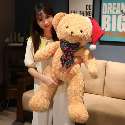 Cute Christmas Scarf Teddy Bear Toy Plush Doll