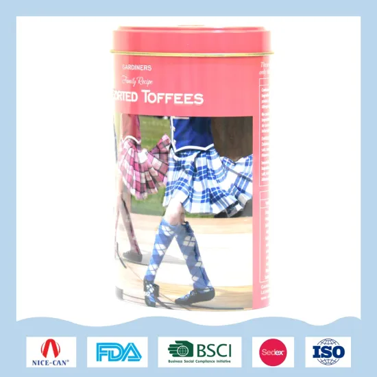 Oval T Shirt Printing Nuts Packaging Metal Tin