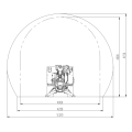 Mining crawler diesel-electric tunneling drilling vehicle
