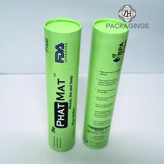 Custom scrub round tea cylinder box