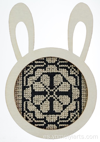 Imanes de nevera con forma de conejo hechos a mano de estilo étnico