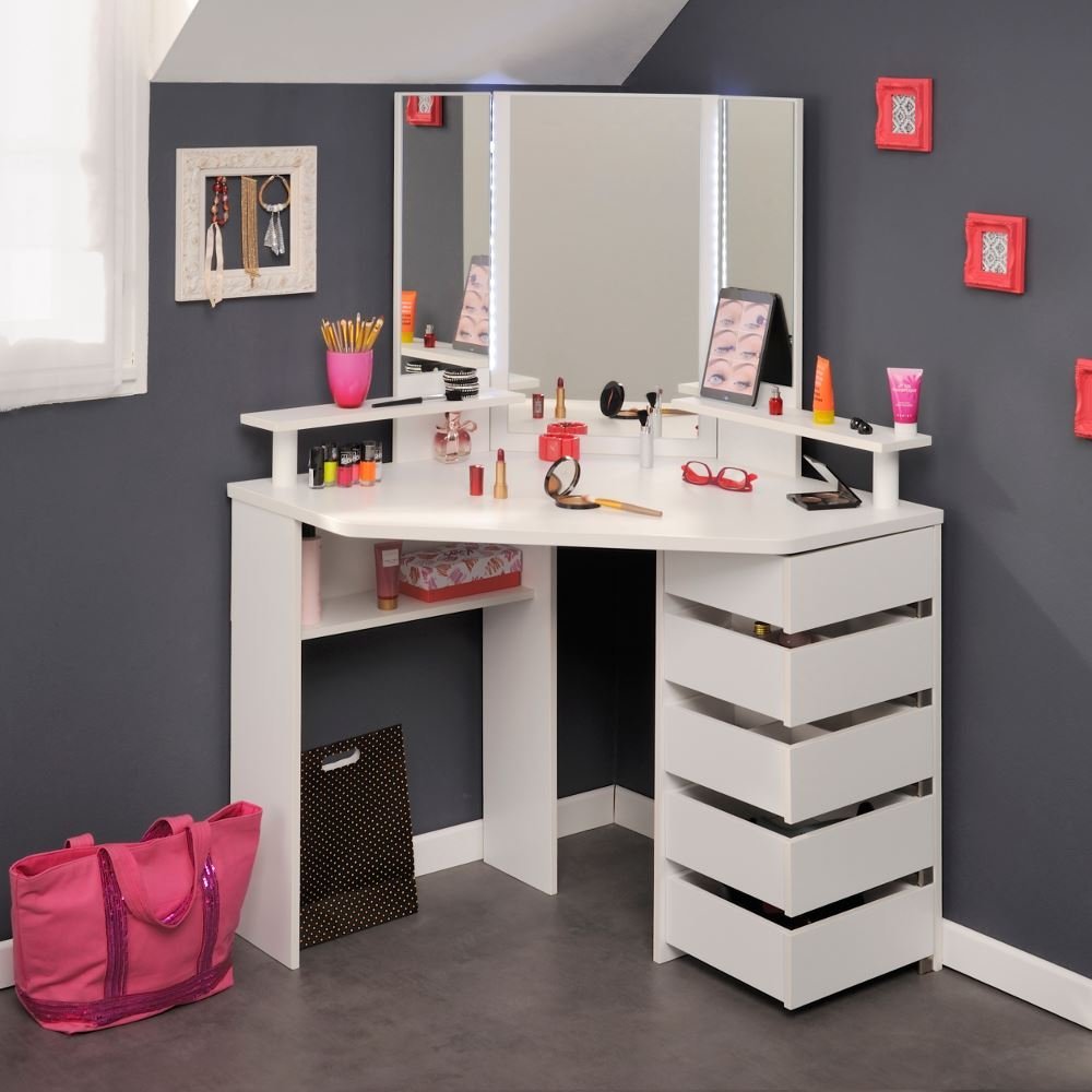 Corner dressing table