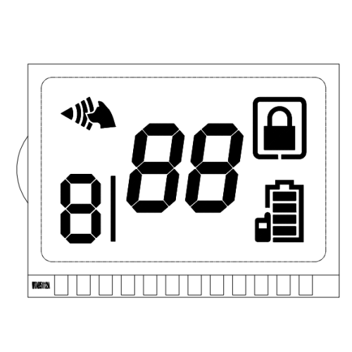 Space Saving Digital Semi Transparent Liquid Crystal Display