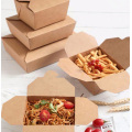 Caja de ensalada Kraft desechable para llevar