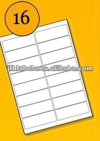 A4 laser label ,16 Labels per sheet,L7162--99.1mm x 34mm