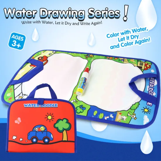 Kids Water Drawing Board with Magic Pen Doodle Mat Painting Picture Play Mat in Drawing Toys Set Children Toys for Creativity