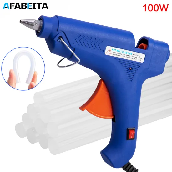 100w Hot Glue Gun Kit With Stick Glue Gun Hot Melt Adhesive Sticks Rod For Gun Glue Craft Repair DIY